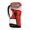 Рукавички боксерські поліуретанові 16oz (454 г) THOR THUNDER червоні для будинку і спортзалу, фото 3