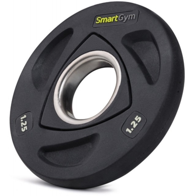 Диск олімпійський прогумований 1.25 кг SmartGym млинець для штанги і гантелей з посадковим діаметром D: 51 мм