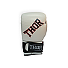 Рукавички боксерські 16 унцій (454 г) шкіряні THOR RING STAR 16oz біло-червоно-чорні, на липучці, фото 2