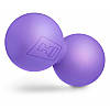 Силіконовий масажний подвійний мяч 63 мм HS-S063DMB violet, фото 3