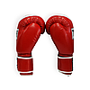 Рукавички боксерські 16 унцій (454 г) кожзам THOR COMPETITION 16oz PU червоно-білі на липучці, фото 2