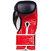 Рукавиці боксерські шкіряні 12oz (340 г) Benlee SUGAR DELUXE чорно-червоні для будинку і спортзалу, фото 2