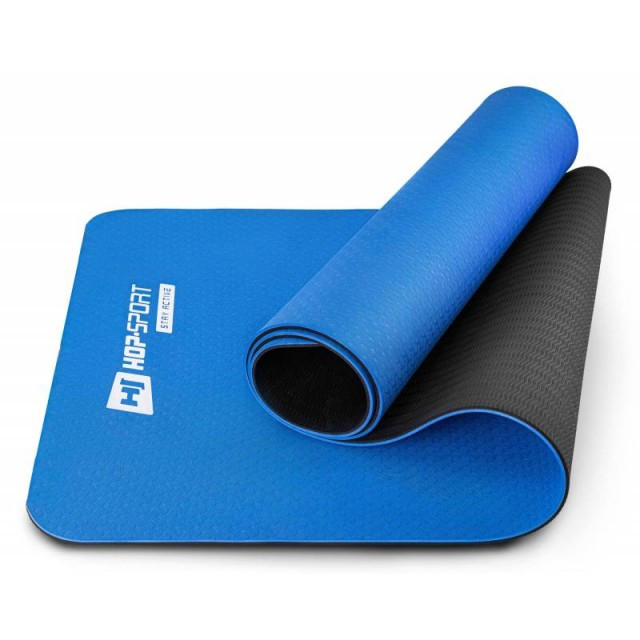 Мат для фітнесу TPE 0,6 см HS-T006GM blue