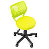 Дитяче крісло на коліщатках жовтого кольору Smart green стілець комп'ютерний оббивка тканина до 80 кг, фото 7
