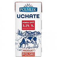 Молоко ультрапастеризованное 3,2% жирности Polmlek Uchate 1л Польша