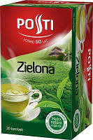 Чай зеленый пакетированный Posti (20 пакетиков по 1,5г) 30г Польша
