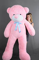 Плюшевый розовый мишка Нестор 180 см, Огромные мишки мягкие игрушки в подарок, Красивые медведи для девушек