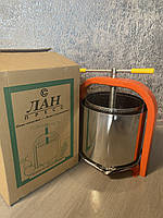 Прес для соку гвинтовий ЛАН, 20 л, механічний з сорочкою