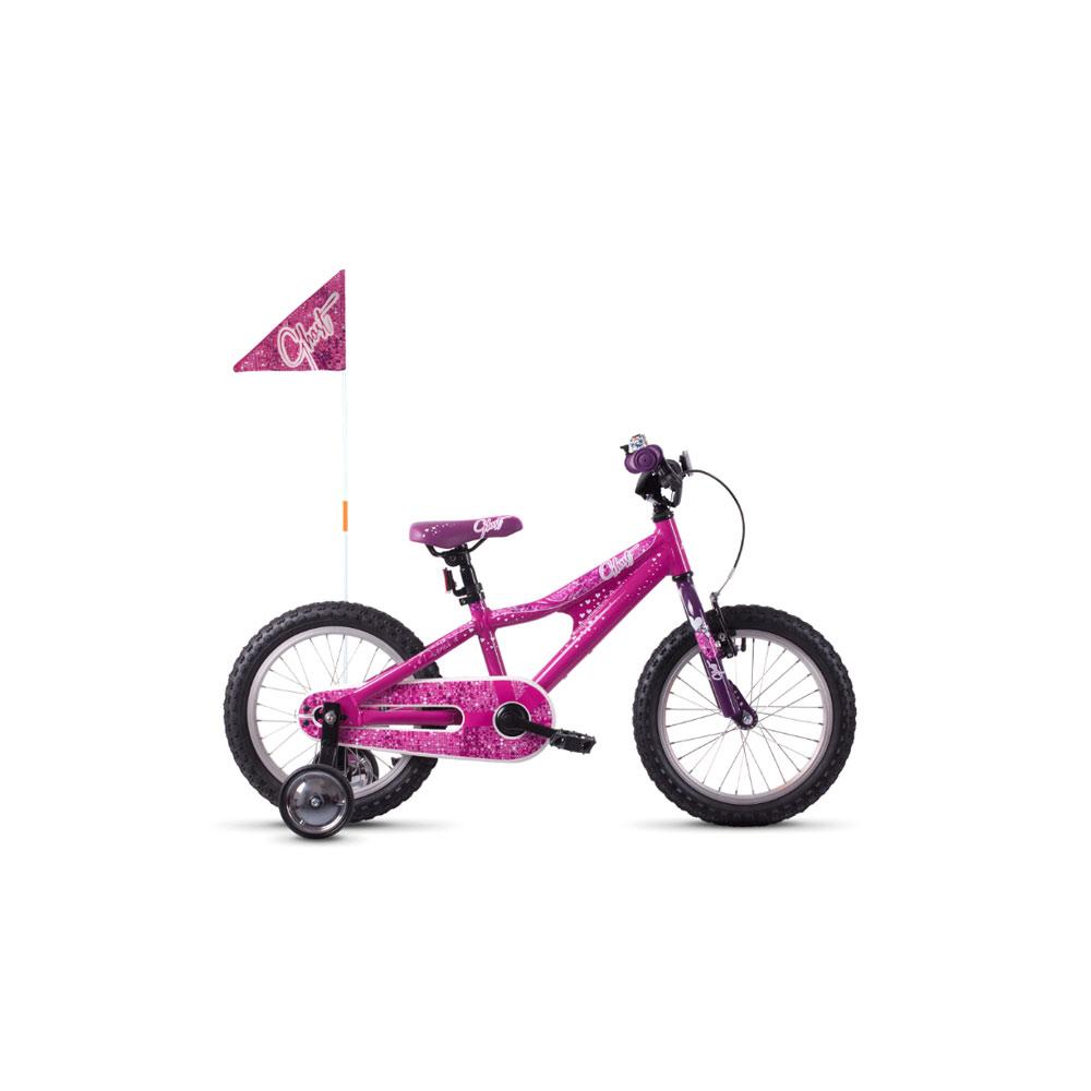 Велосипед Ghost POWERKID 16" , рожево-фіолетово-білий, 2019