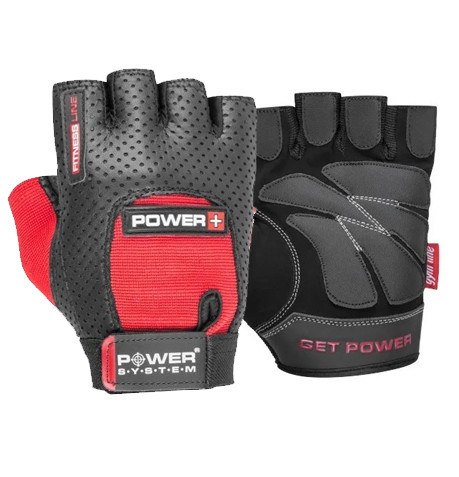Рукавички для фітнесу Power System PS-2500 Power Plus Black/Red XS