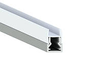 Профиль алюминиевый анодированный LEDUA АЛ-04-4 + рассеиватель для LED ленты для стекла 3м