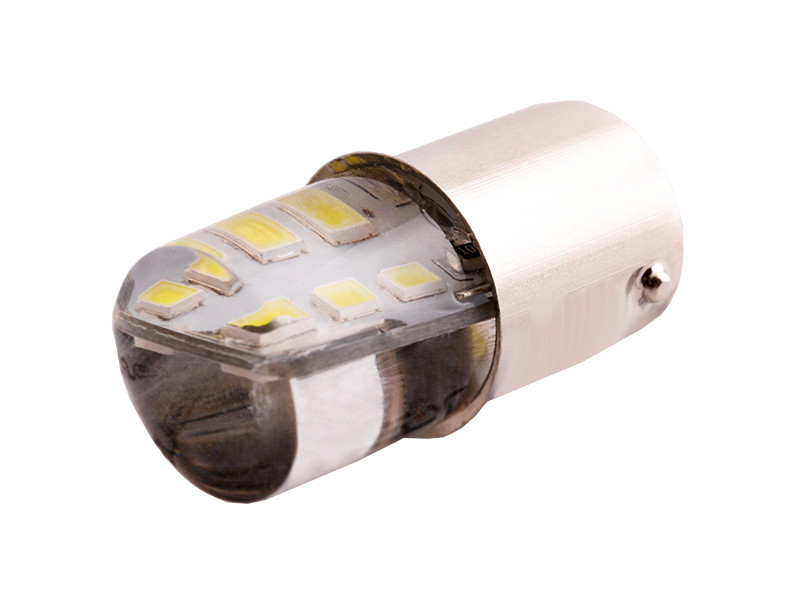 Світлодіодна авто лампа T25-2835-12SMD силікон 1156 білий 12V LEDUA