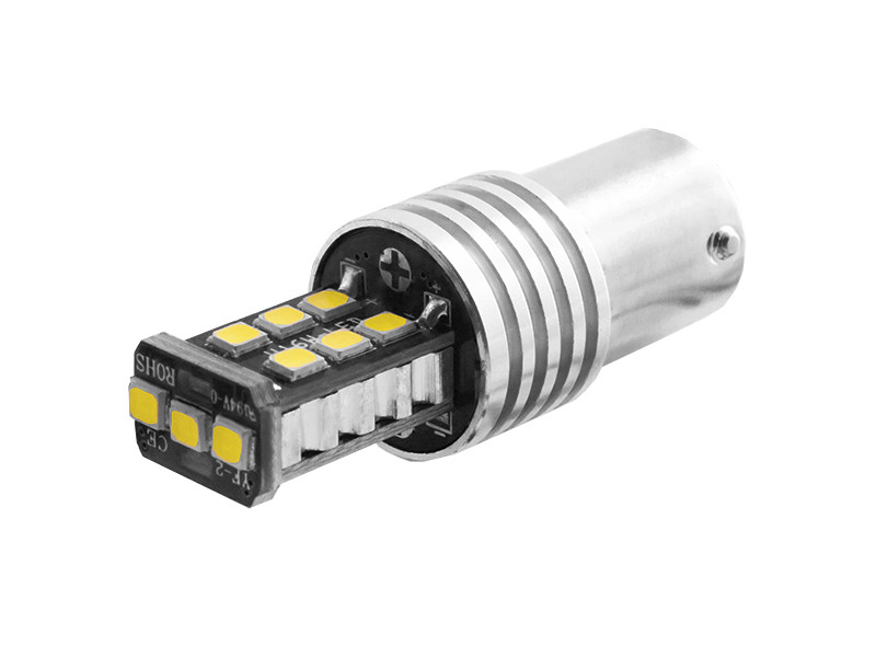Світлодіодна авто лампа T25-2835-15SMD 1156 білий 12V LEDUA