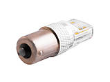 Світлодіодна авто лампа T25-3030-18SMD з лінзою плоска стробоскоп 1156 білий 12V LEDUA, фото 4