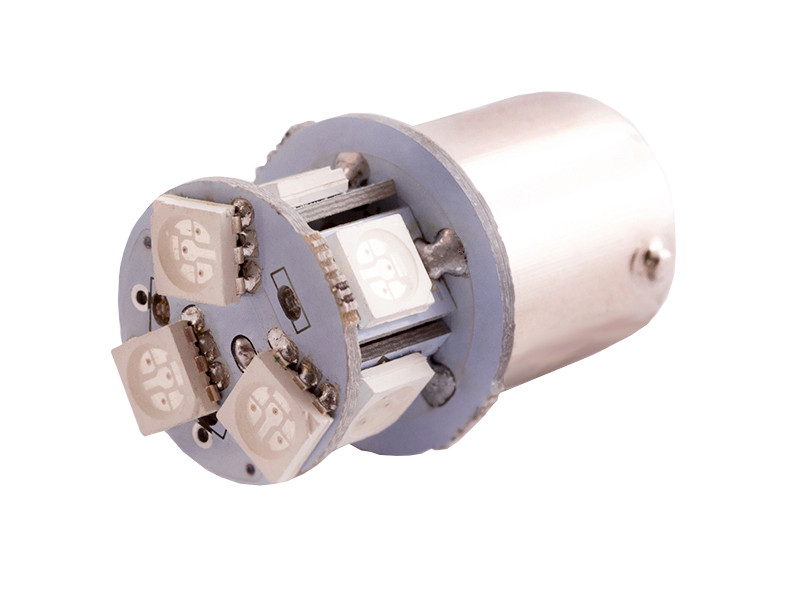 Світлодіодна авто лампа T25-5050-8SMD 1156 червоний 12V LEDUA