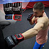 Рукавиці для MMA PowerPlay 3058 Чорно-Сині XL, фото 9