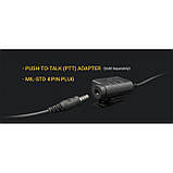 Навушники активні EARMOR M32H з адаптерами до рельсів ARC шолома FAST, Колір: Green, фото 8