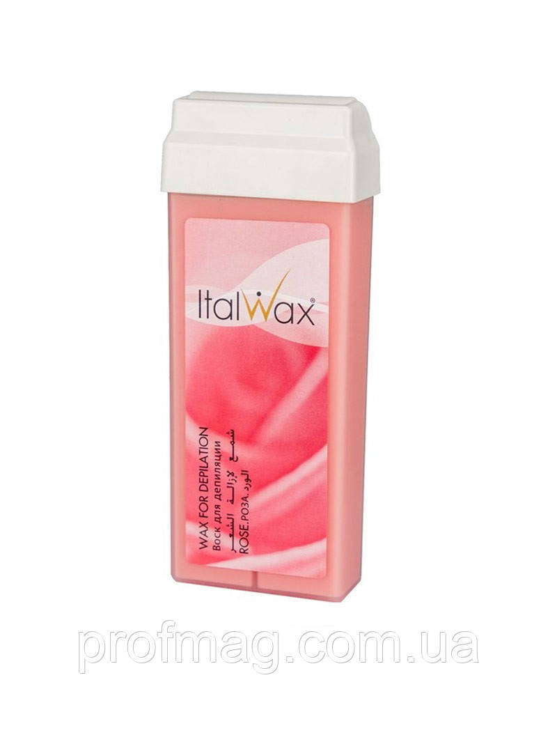 Віск касетний, віск для депіляції рук та ніг, роза Flex Ital waxx
