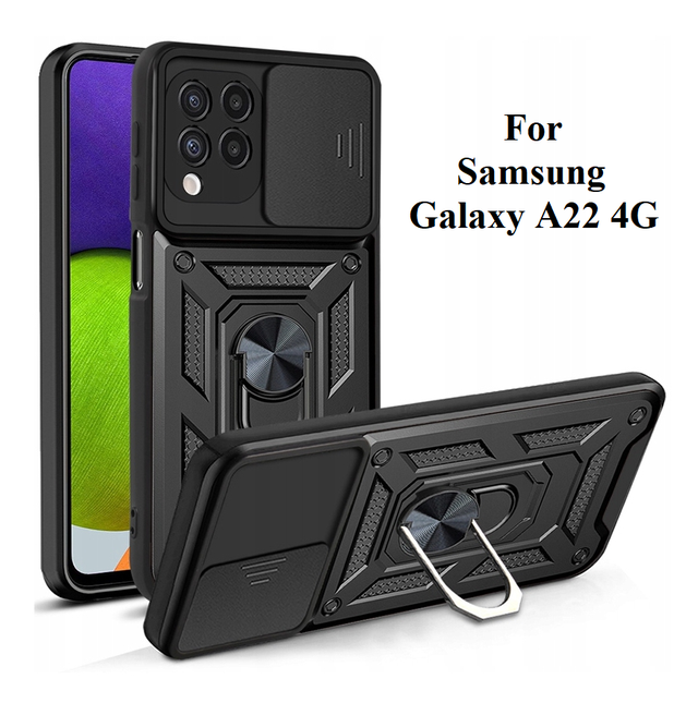 Ударостійкий чохол Camshield Serge Ring for Magnet для Samsung Galaxy A22 4G( A225F) / M32 (M325)