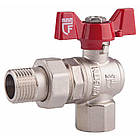 Кран кульовий "Американка" SD Forte 1/2" кутовий SF221W15