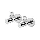 Комплект кранів SD Forte 1/2" НР для сушарки для рушників кутовий SF395W15
