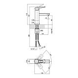 Змішувач для раковини Lidz Sofi 001F (k35) LDSOF001FCRM22006 Chrome, фото 3
