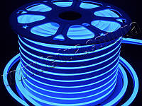 Світлодіодний неон 2835-120led-17*8,4mm-220V, 9,6W/m IP65 синій 2 роки гарантії LEDUA