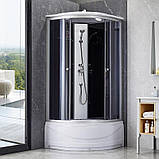 Душовий бокс Lidz Tani SB90x90.SAT.HIGH.GR, скло тоноване 4 мм, фото 11
