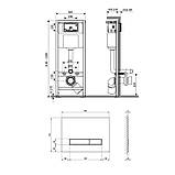 Набір інсталяція 4 в 1 Qtap Nest ST з лінійною панеллю змиву QT0133M425V1107GB, фото 3