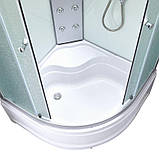 Гідромасажний бокс Lidz Tani SBM90x90.SAT.HIGH.FR, скло Frost 4 мм, фото 5