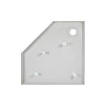 Душовий піддон Qtap Diamond 309912 90x90x12 см + сифон, фото 5