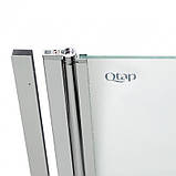 Штора на ванну Qtap Standard CRM407513APL скло Pear 6 мм, 75х130 см, ліва, фото 7