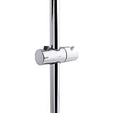 Душова стійка з тримачем універсальна Qtap Lepit 665 мм округла QTLEP82103OC Chrome, фото 4