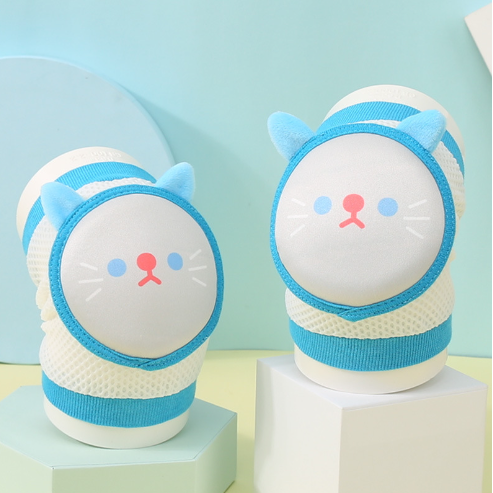 Наколінники дитячі з м'якими подушечками. Колір блакитний. (70062), фото 1