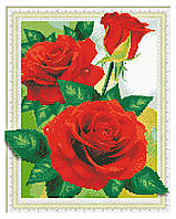 Алмазная мозаика Красные дикие розы, 40х50 (FT30037)