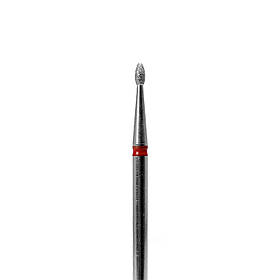 Divia - Фреза алмазна червона Оливка заокруглена (1,6 мм)
