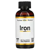 California Gold Nutrition, Iron, железо, 118 мл