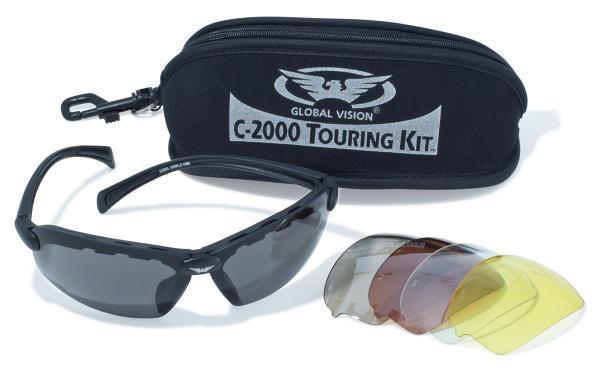 Окуляри захисні зі змінними лінзами Global Vision C-2000 Touring Kit (змінні лінзи) ***, фото 1