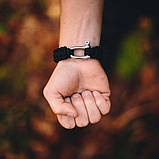 Тактичний браслет для виживання з паракорду олива, фото 2