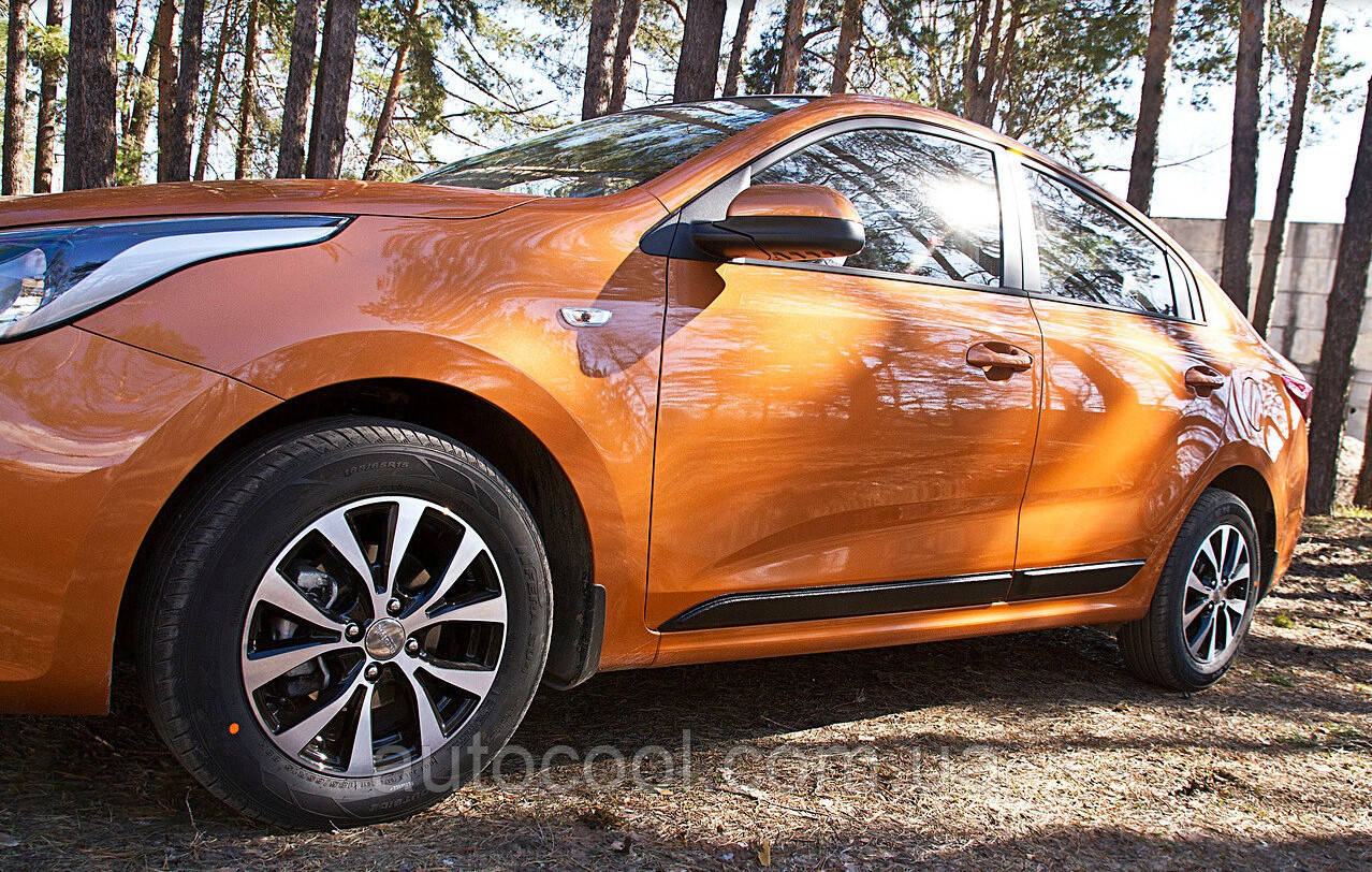 Молдинги на двері (варіант 2) KIA Rio IV 2017+ р. в. Кіа Ріо, фото 1