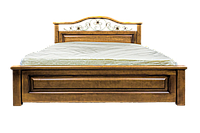 Кровать из дерева Вера (с кованным элементом) 160*200