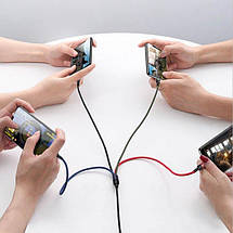 Універсальний кабель USAMS U26 4in1 USB to Combo (2A, 0.35m) кольоровий, фото 4
