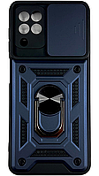 PC + TPU чехол Camshield armor для Samsung Galaxy M32 (на самсунг м32) синий