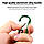 Страхувальний повідець шнур непотеряйка з карабіном 22см для ножів, ліхтарів, рацій, ключів та інше BYT022, фото 2
