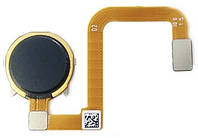 Шлейф Oppo A12 со сканером отпечатка пальца черного цвета