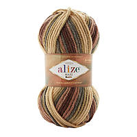 Alize SUPERLANA MAXI BATIK (Суперлана Максі Батік) № 7804 (Пряжа півшерсть, нитки для в'язання)