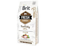 Brit Fresh ADULT Turkey with Pea - корм для собак с избыточным весом и пожилых собак индейка/горошек 2.5 кг