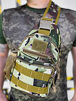Стильная бананка Мультикам Поясная сумка тактическая военная армейская сумка на пояс (DB-11481)