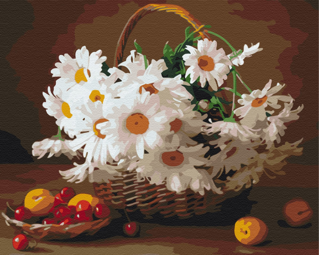 Картини за номерами 40×50. Ромашки у кошику. Brushme