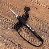 Паяльник електричний цифровий 220 В 60 Вт з регулюванням температури 200~500 °C, фото 5